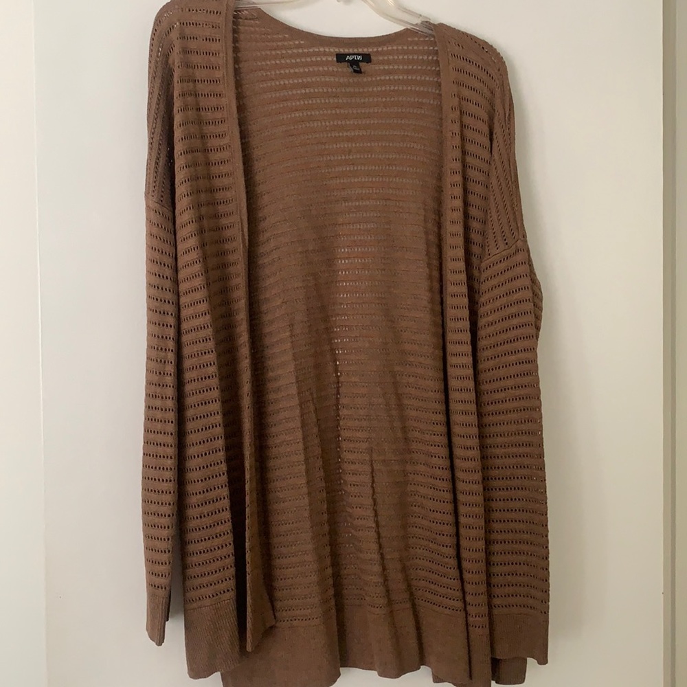 Apt 9 light brown cardigan